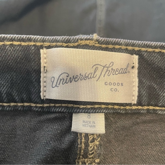 Universal Thread Black Wash Denim Skirt Size 8 NWT - Picture 6 of 10